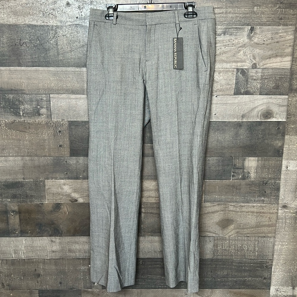 New Gray Banana Republic Mid Rise Trousers